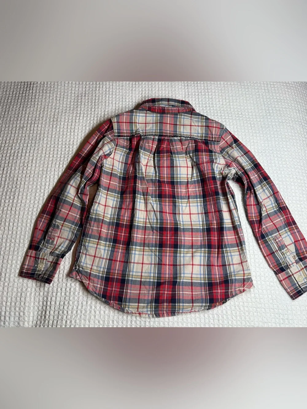 GAP Red Plaid Button-Down Shirt